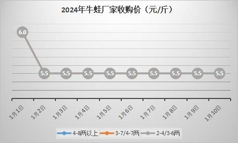 牛蛙最新价格走势分析